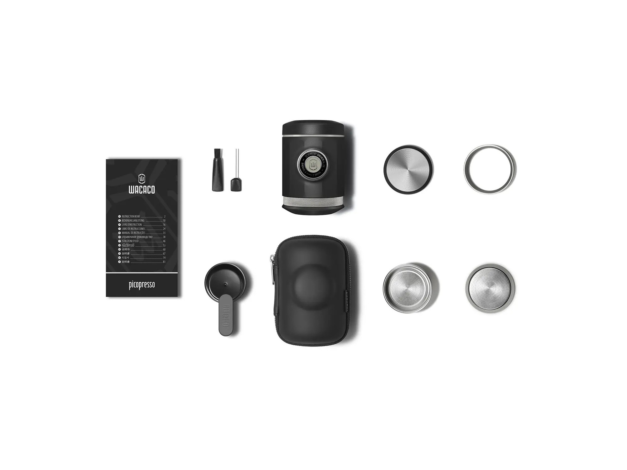 Wacaco Picopresso + husă rigidă | Espressor manual portabil | SNAILER®