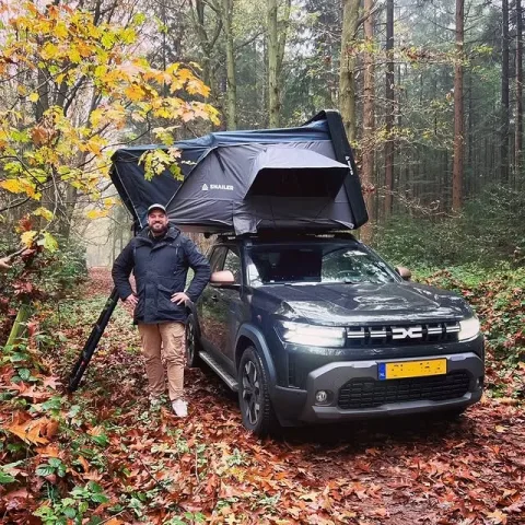 Snailer Abis cort auto pe Dacia Duster - fotografie de la client din Tarile de Jos